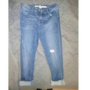 Blue jean capris